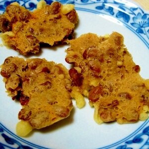 レンジで揚げない納豆天ぷら風